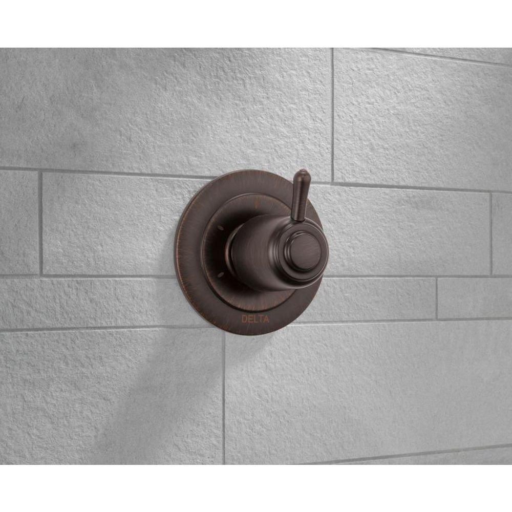 Delta Faucet Venetian Bronze 3 Setting Single Handle Metal Diverter Trim 
