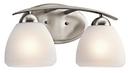 Kichler Lighting Brushed Nickel 7 in. 100W 2-Light Medium Bracket 