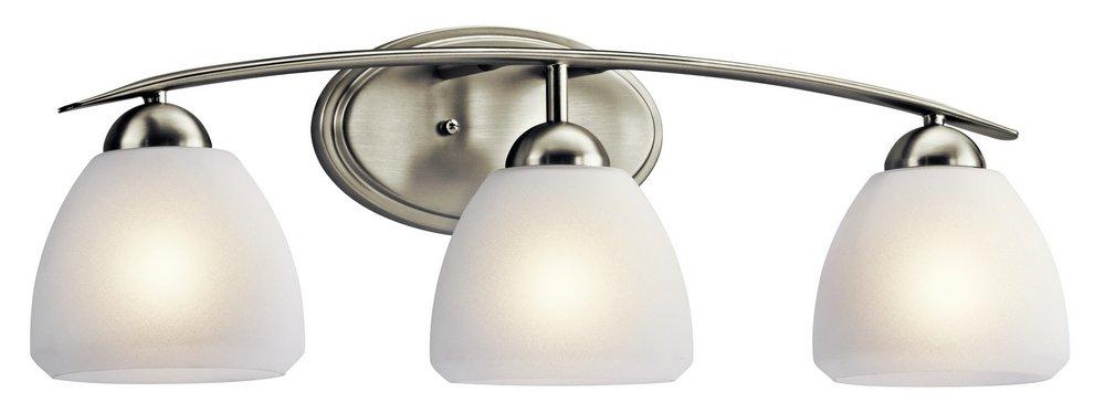 Kichler Lighting Brushed Nickel 8-1/2 x 7 in. 100W 3-Light Medium Bracket 