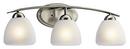 Kichler Lighting Brushed Nickel 8-1/2 x 7 in. 100W 3-Light Medium Bracket 