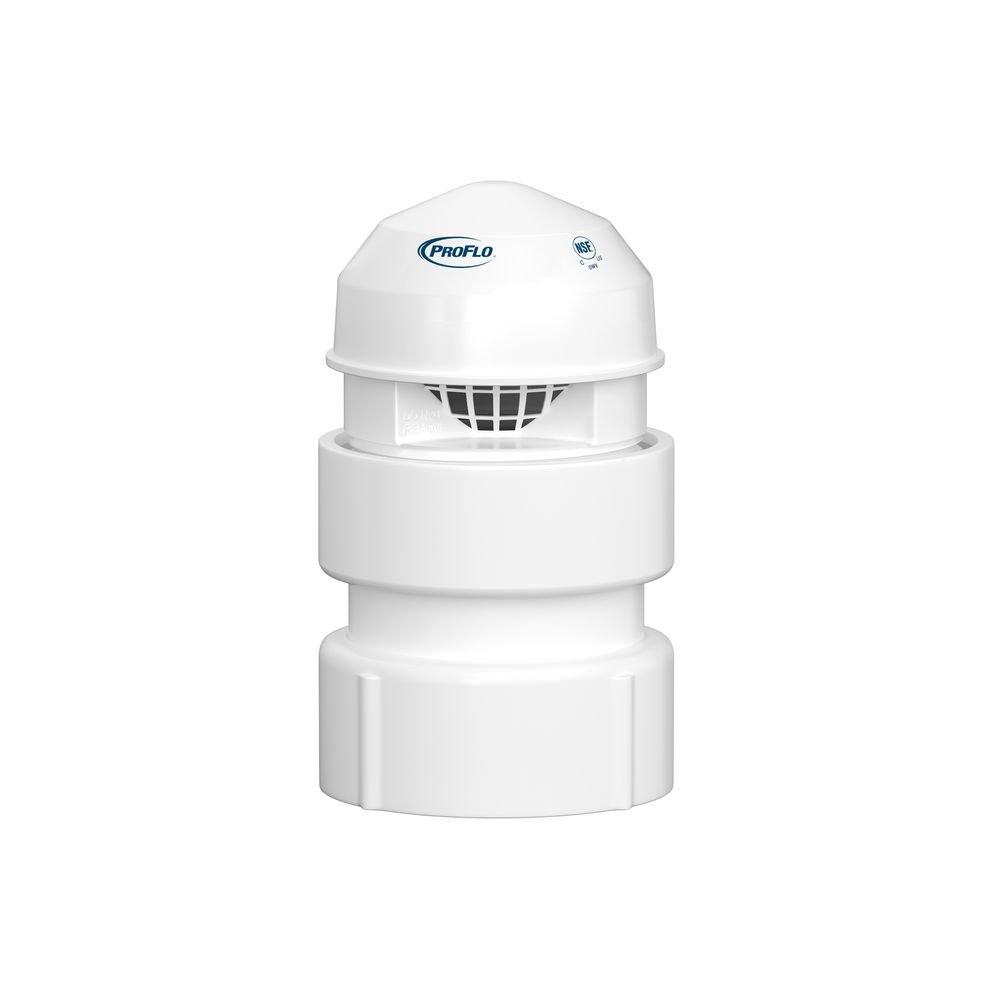 PROFLO&reg; White 160 DFU Air Vent with 1-1/2 in. PVC Adapter 