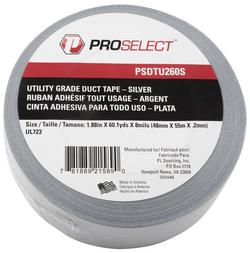 2 in. x 60 yd. Utility Duct Tape Grade in Silver