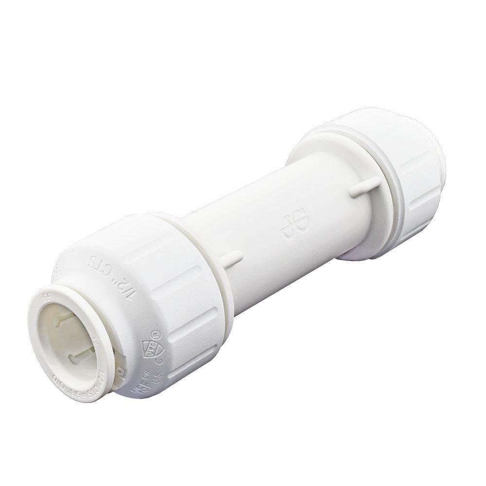 John Guest White CTS Burst Pipe Plastic Replacement Fitting with EPDM O-Ring 