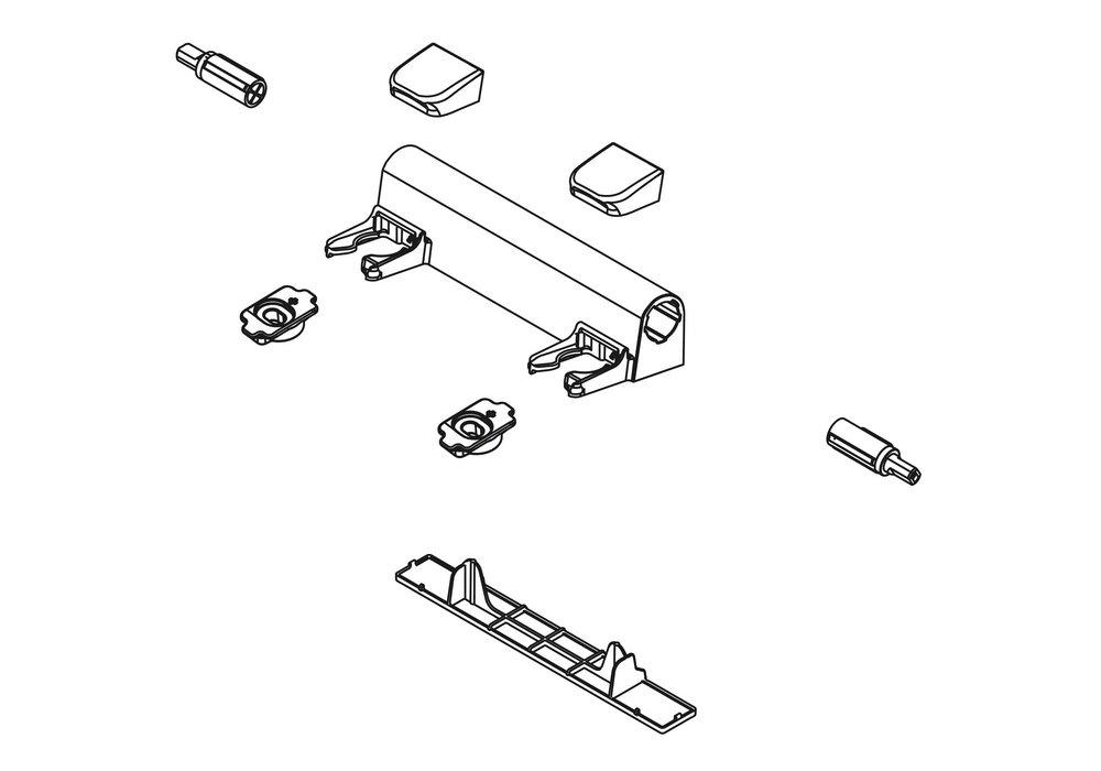 KOHLER White Hinge Kit 