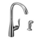 Moen Polished Chrome Single Handle Kitchen Faucet with Side Spray 