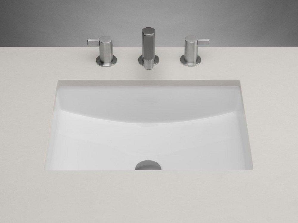 Ronbow White Undermount Bathroom Sink 