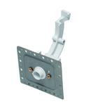 StrongArm™ 3-9/20 in. 20 ga Galvanized Steel Nylon 66 Bend Support and Mounting Plate for CPVC Pipe, Copper Pipe and PEX Pipe 