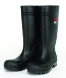 River City Black PVC Plain Toe Rubber Boot in Black 