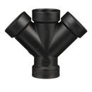 Black ABS DWV Double Wye 