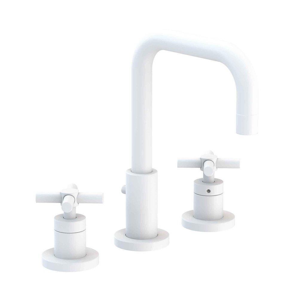 Newport Brass Matte White Two Handle Widespread Bathroom Sink Faucet 