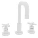 Two Handle Bathroom Sink Faucet in Matte White