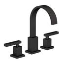 Two Handle Widespread Bathroom Sink Faucet in Flat Black