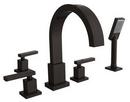 Three Handle Roman Tub Faucet with Handshower in Satin Bronze - PVD (Trim Only)