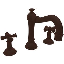 Widespread Bathroom Sink Faucet with Double Cross Handle in Oil Rubbed Bronze - Hand Relieved