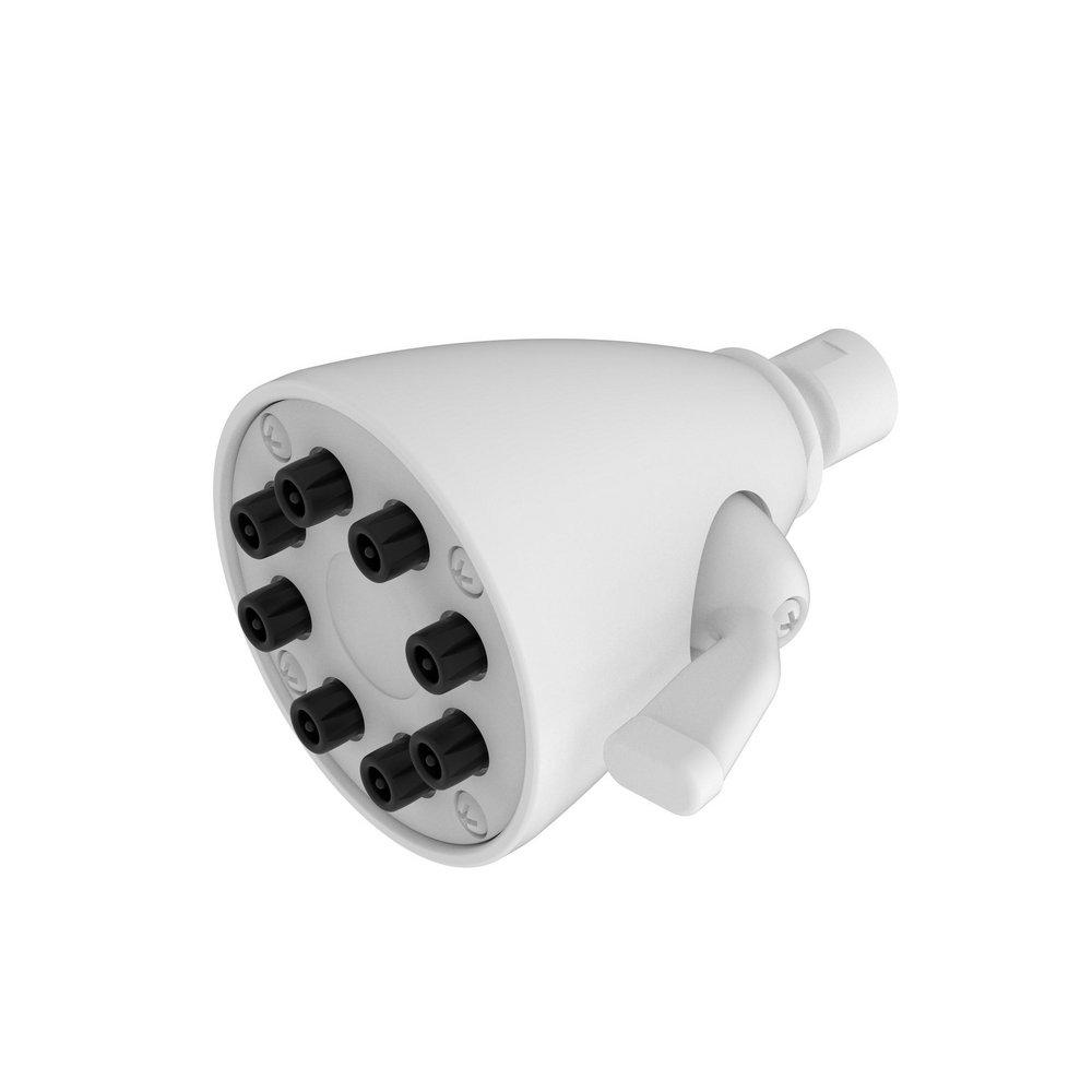 Newport Brass Matte White Dual Function Full and Jet Showerhead 