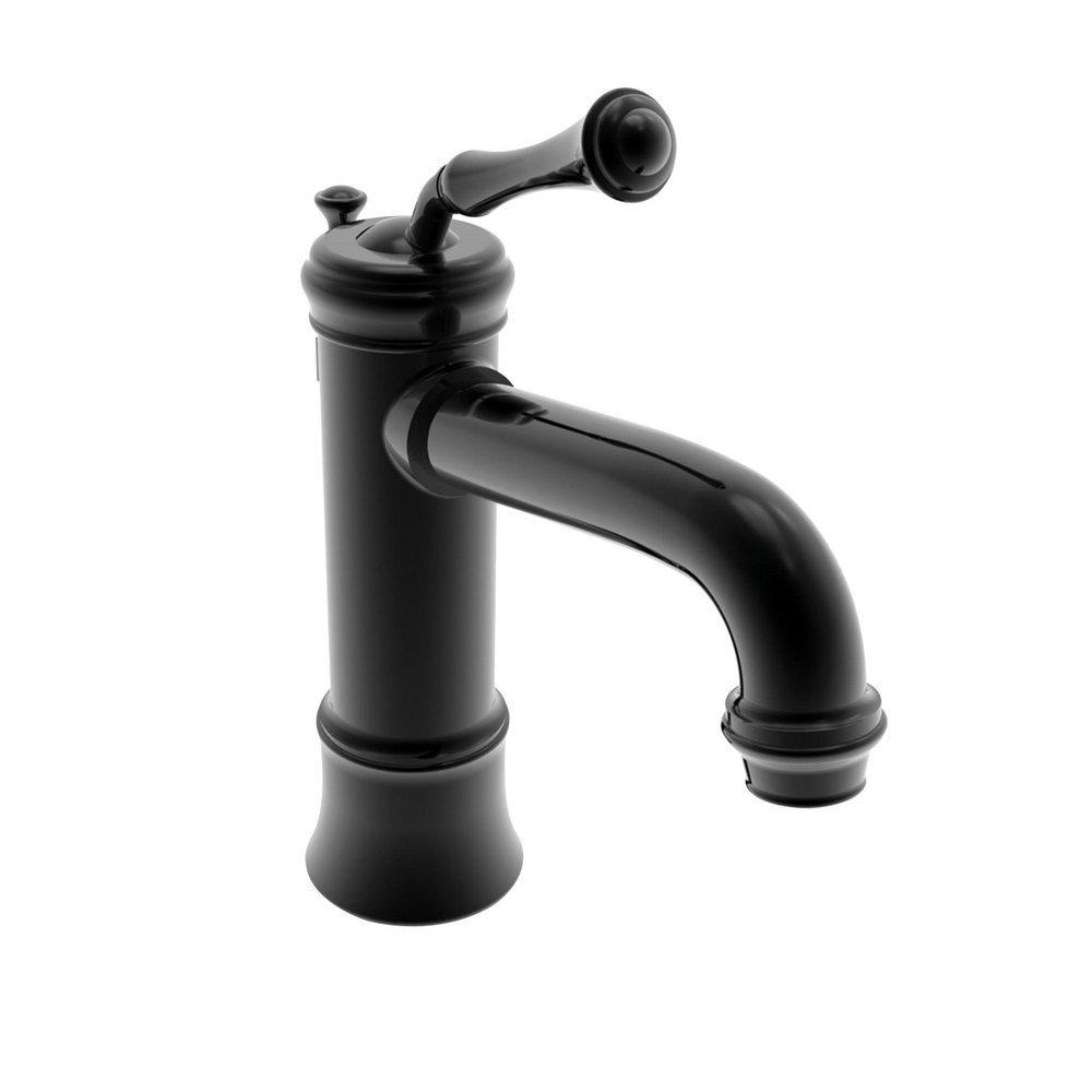 Newport Brass Gloss Black Bathroom Sink Faucet with Single Lever Handle 
