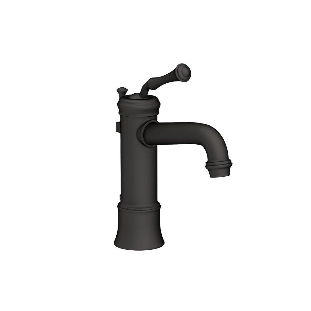 Newport Brass Flat Black Bathroom Sink Faucet with Single Lever Handle 