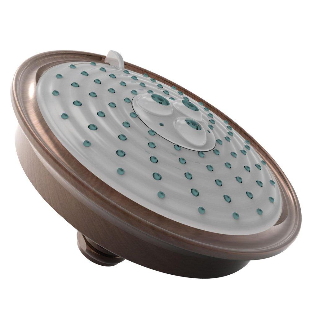 Newport Brass Venetian&reg; Bronze Multi Function Full and Massage Showerhead 