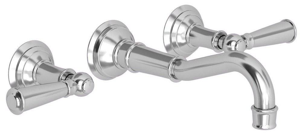 Newport Brass Polished Nickel - Natural Two Handle Widespread Bathroom Sink Faucet 