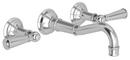 Newport Brass Polished Nickel - Natural Two Handle Widespread Bathroom Sink Faucet 