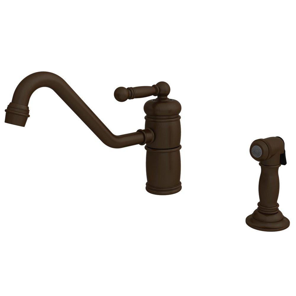 Newport Brass Oil Rubbed Bronze - Hand Relieved Single Handle Kitchen Faucet 