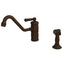 Single Handle Kitchen Faucet in Oil Rubbed Bronze - Hand Relieved