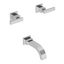 Two Handle Wall Mount Tub Filler in Satin Nickel - PVD