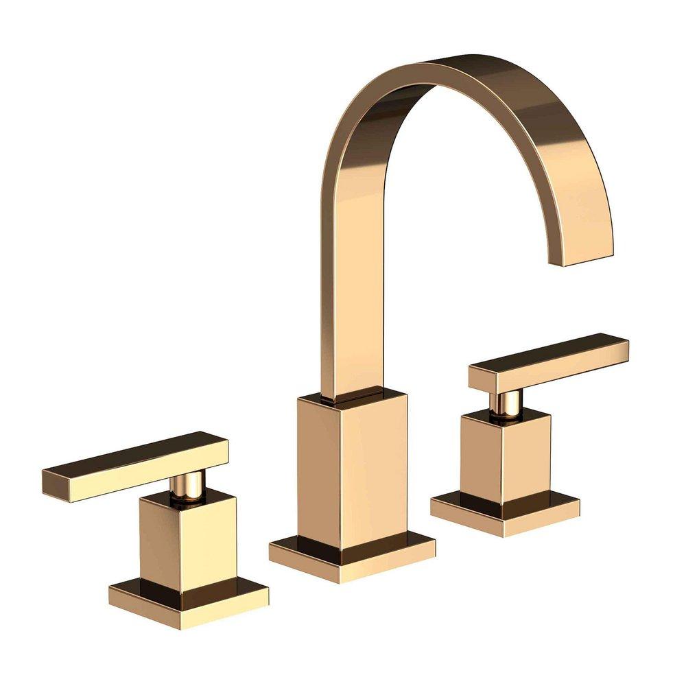 Newport Brass French Gold - PVD Two Handle Widespread Bathroom Sink Faucet 