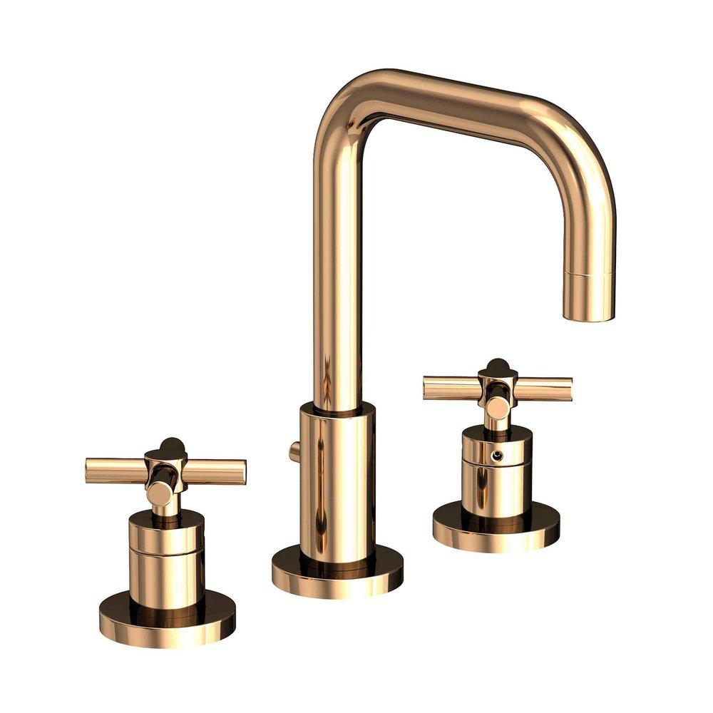 Widespread Bathroom Sink Faucet in French Gold - PVD 