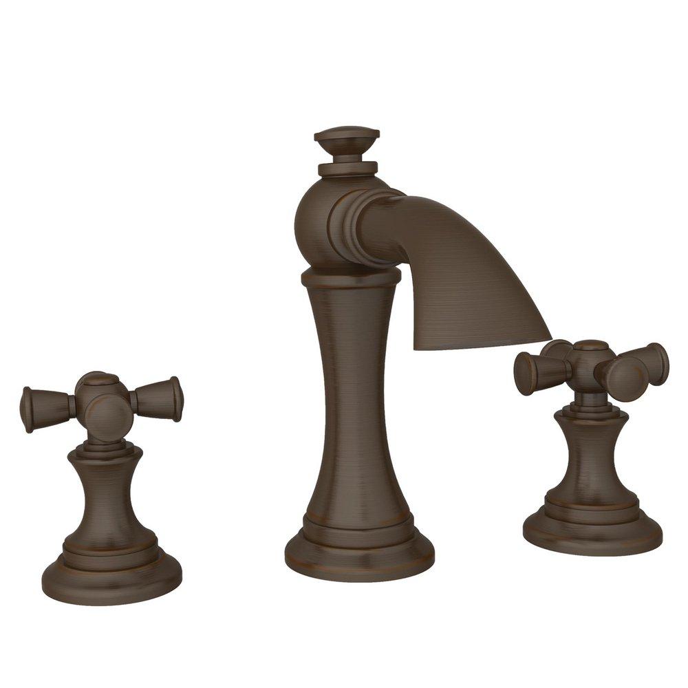 Newport Brass Oil Rubbed Bronze - Hand Relieved Two Handle Widespread Bathroom Sink Faucet 