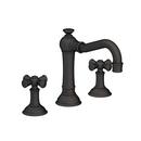 Newport Brass Flat Black Two Handle Widespread Bathroom Sink Faucet 