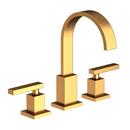 Two Handle Widespread Bathroom Sink Faucet in Satin Gold - PVD