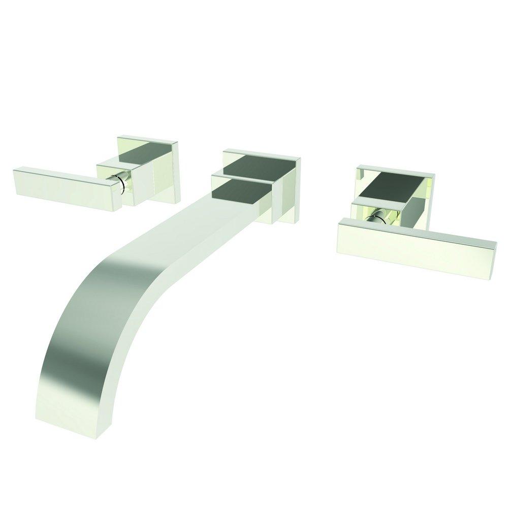 Newport Brass Polished Nickel - Natural Two Handle Widespread Bathroom Sink Faucet 