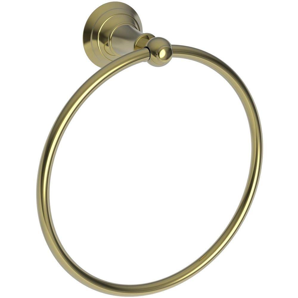 Newport Brass Uncoated Polished Brass - Living Round Towel Ring 