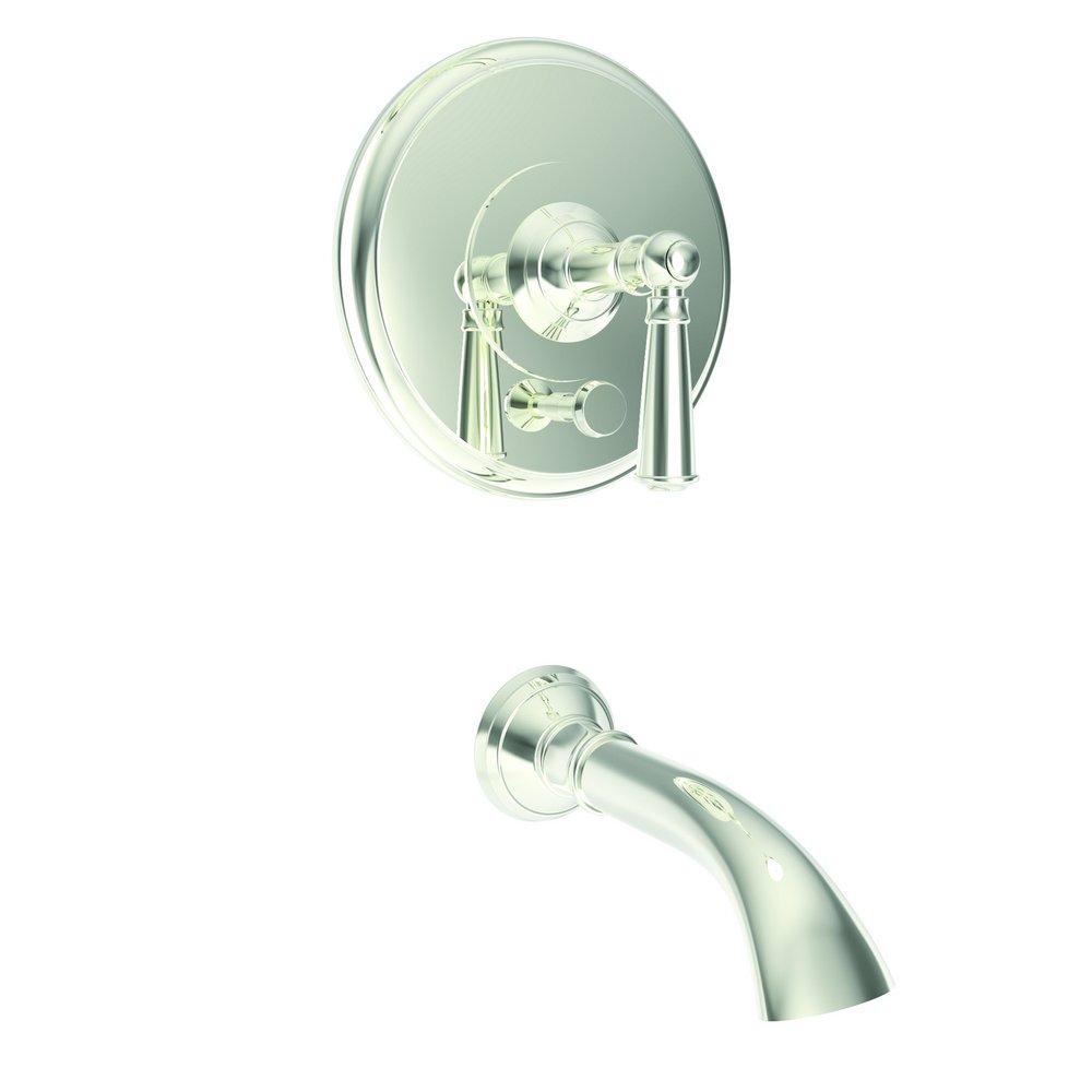Newport Brass Polished Nickel - Natural Single Handle Single Bathtub & Shower Faucet Trim Only 
