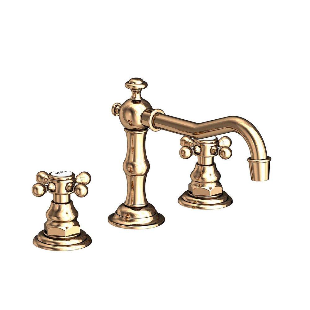 Newport Brass French Gold - PVD Two Handle Widespread Bathroom Sink Faucet 