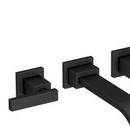 Newport Brass Flat Black Two Handle Widespread Bathroom Sink Faucet 