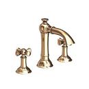 Newport Brass French Gold - PVD Widespread Bathroom Sink Faucet with Double Cross Handle 