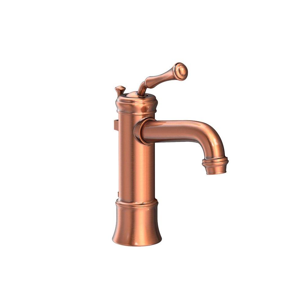 Newport Brass Antique Copper Bathroom Sink Faucet with Single Lever Handle 