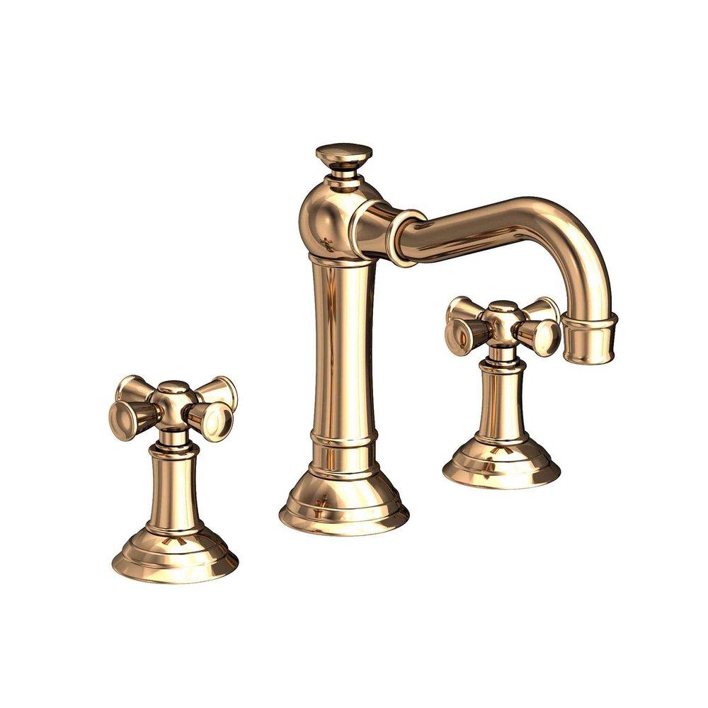 Newport Brass French Gold - PVD Two Handle Widespread Bathroom Sink Faucet 