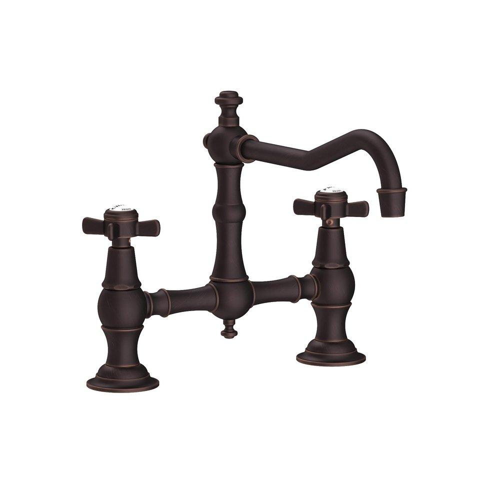 Newport Brass Venetian Bronze Bridge Kitchen Faucet 