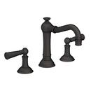 Newport Brass Flat Black Two Handle Widespread Bathroom Sink Faucet 