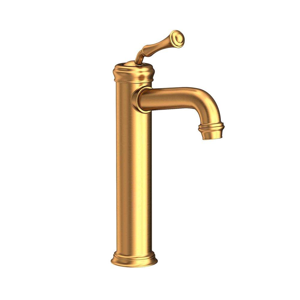 Newport Brass Satin Gold - PVD Single Handle Monoblock Vessel Filler Bathroom Sink Faucet 