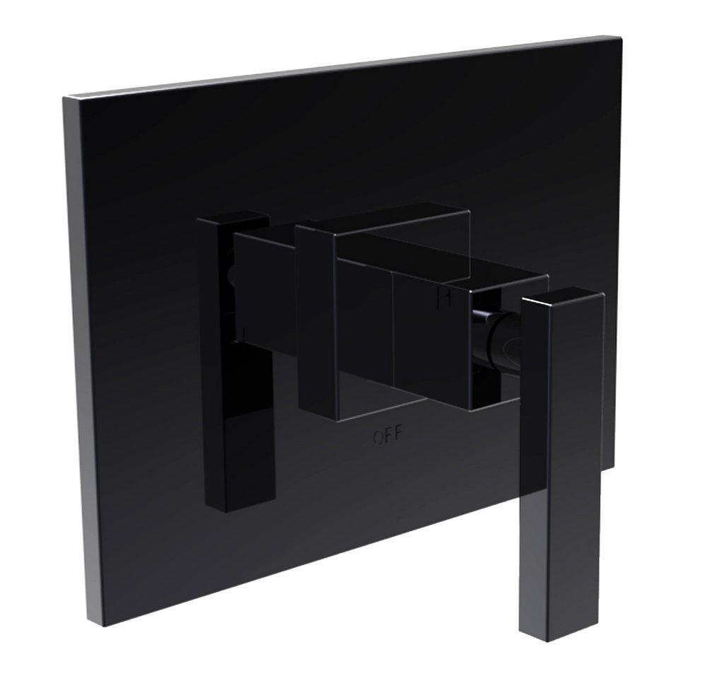 Newport Brass Flat Black Single Handle Pressure Balance Shower Trim Plate Only (Less Showerhead, Arm and Flange) 
