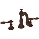 Newport Brass Oil Rubbed Bronze - Hand Relieved Two Handle Widespread Bathroom Sink Faucet Lever Handle 