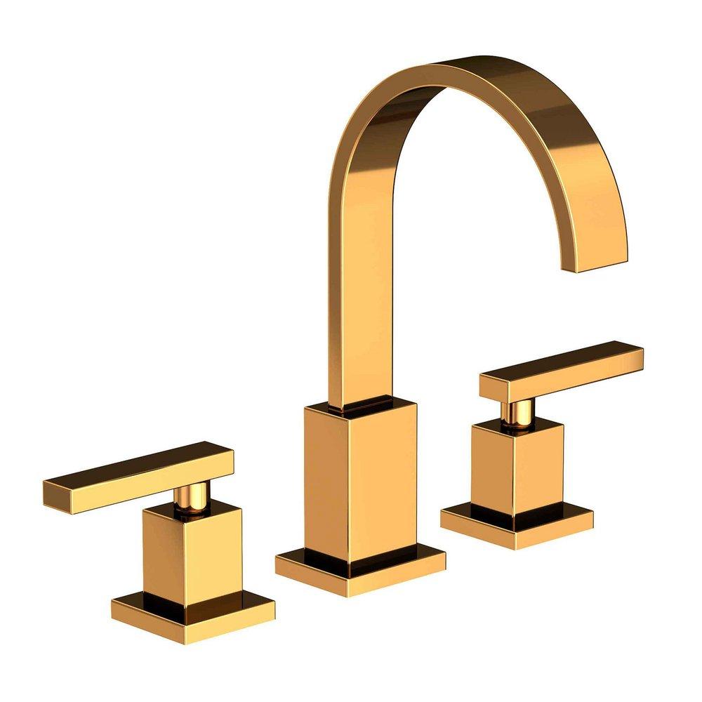 Newport Brass Polished Gold - PVD Two Handle Widespread Bathroom Sink Faucet 