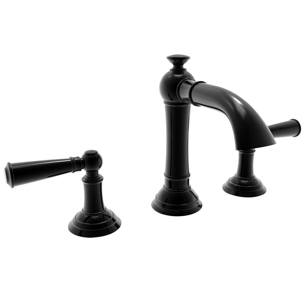 Newport Brass Gloss Black Two Handle Widespread Bathroom Sink Faucet 