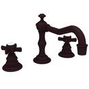 Two Handle Widespread Bathroom Sink Faucet in Oil Rubbed Bronze - Hand Relieved Cross Handle