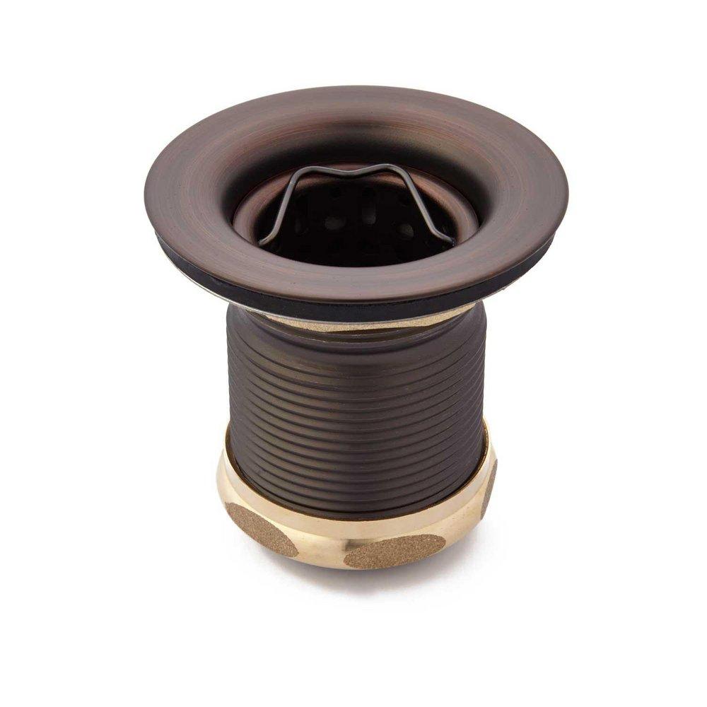 Signature Hardware Oil Rubbed Bronze Decorative Basket Strainer 