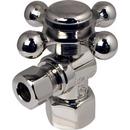 1/2 x 3/8 in. FIPS x Compression Cross Angle Supply Stop Valve in PVD Polished Nickel